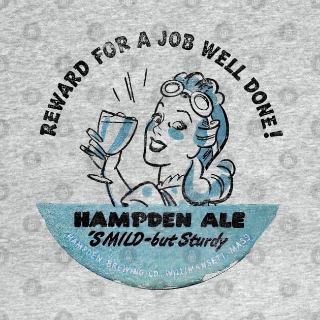 Hampden Ale - Vintage Faded Look Design by CultOfRomance